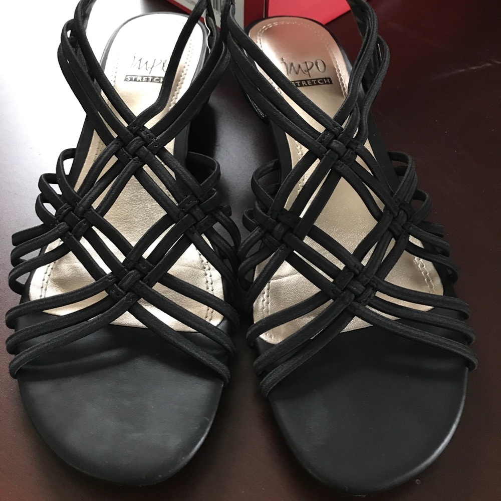Black Wedge Sandals size 9